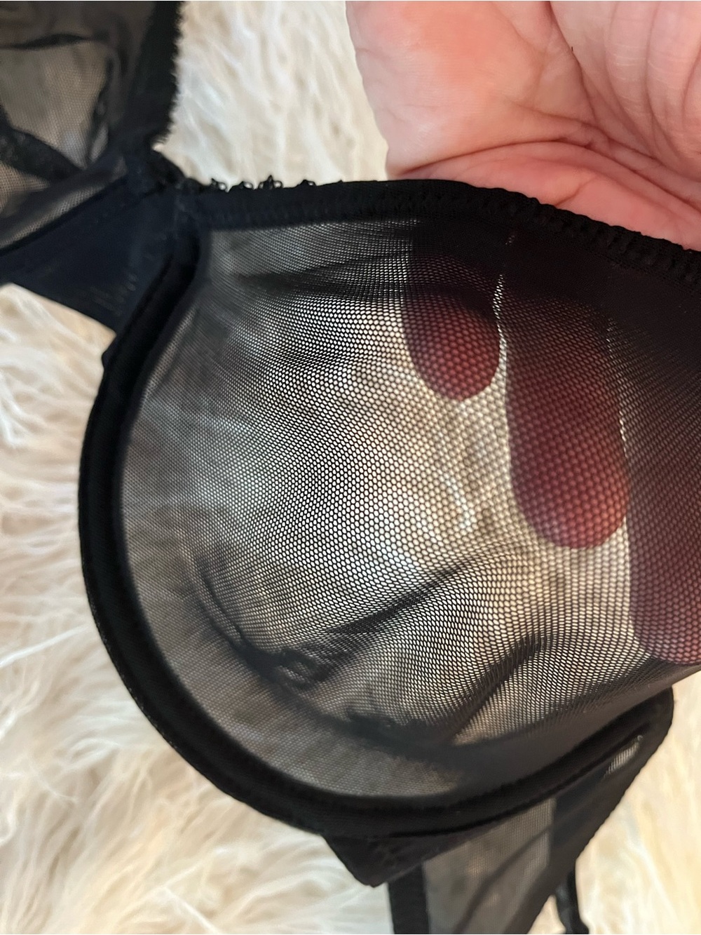 DELICIOUS 36D stretchy mesh bra